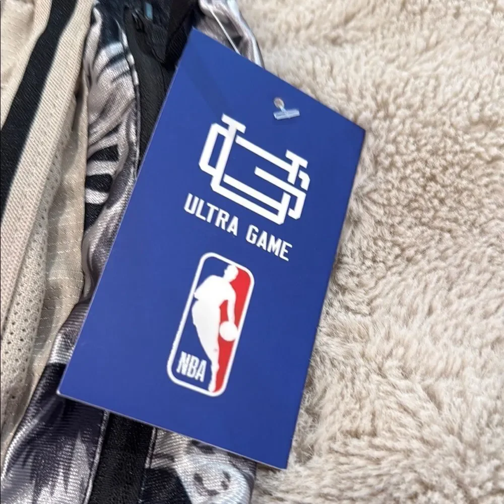 NBA Gray and Black Athletic Shorts